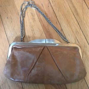 Tan/Brown wristlet Bag